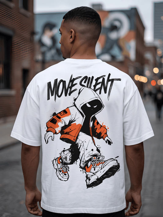 Move Silent Oversized Graphic T-Shirt