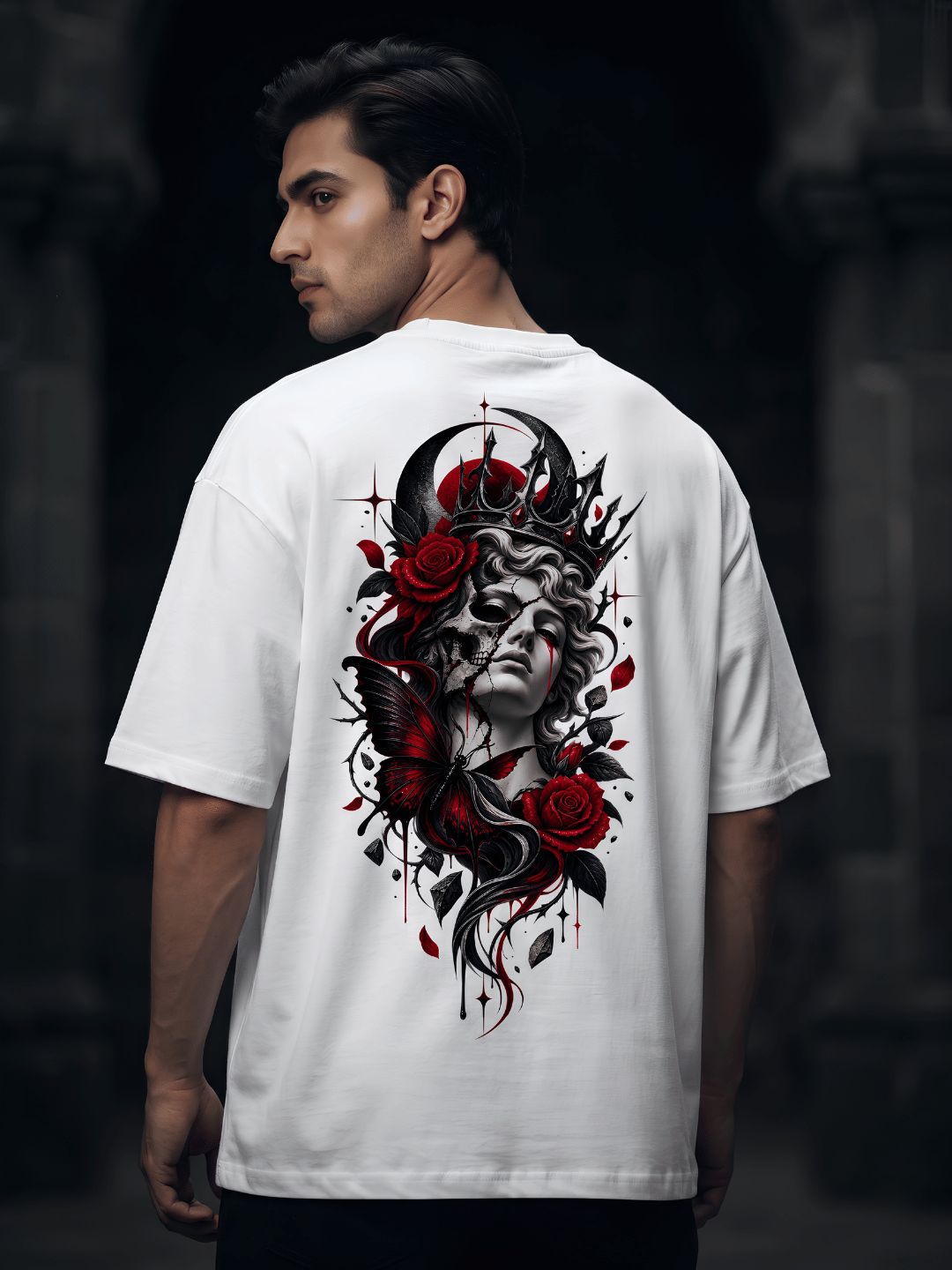 Dark Aesthetic Queen Oversized T-Shirt