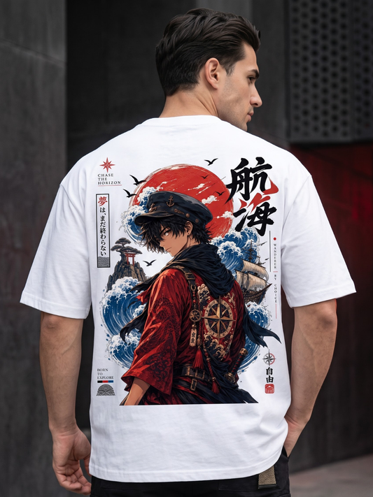Japanese Inspired Oversized Graphic T-Shirt