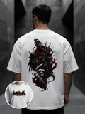 Dark Playing Cards Oversized T-Shirt