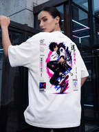 Futuristic Anime Oversized Graphic T-Shirt