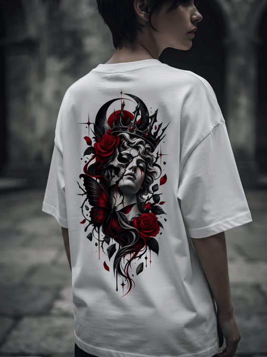 Dark Aesthetic Queen Oversized T-Shirt