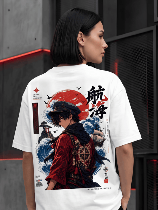 Japanese Inspired Oversized Graphic T-Shirt