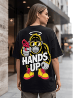Hands Up Oversized Graphic T-Shirt