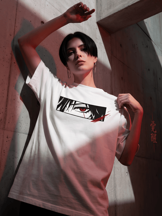 Awakened Eyes Anime Oversized T-Shirt