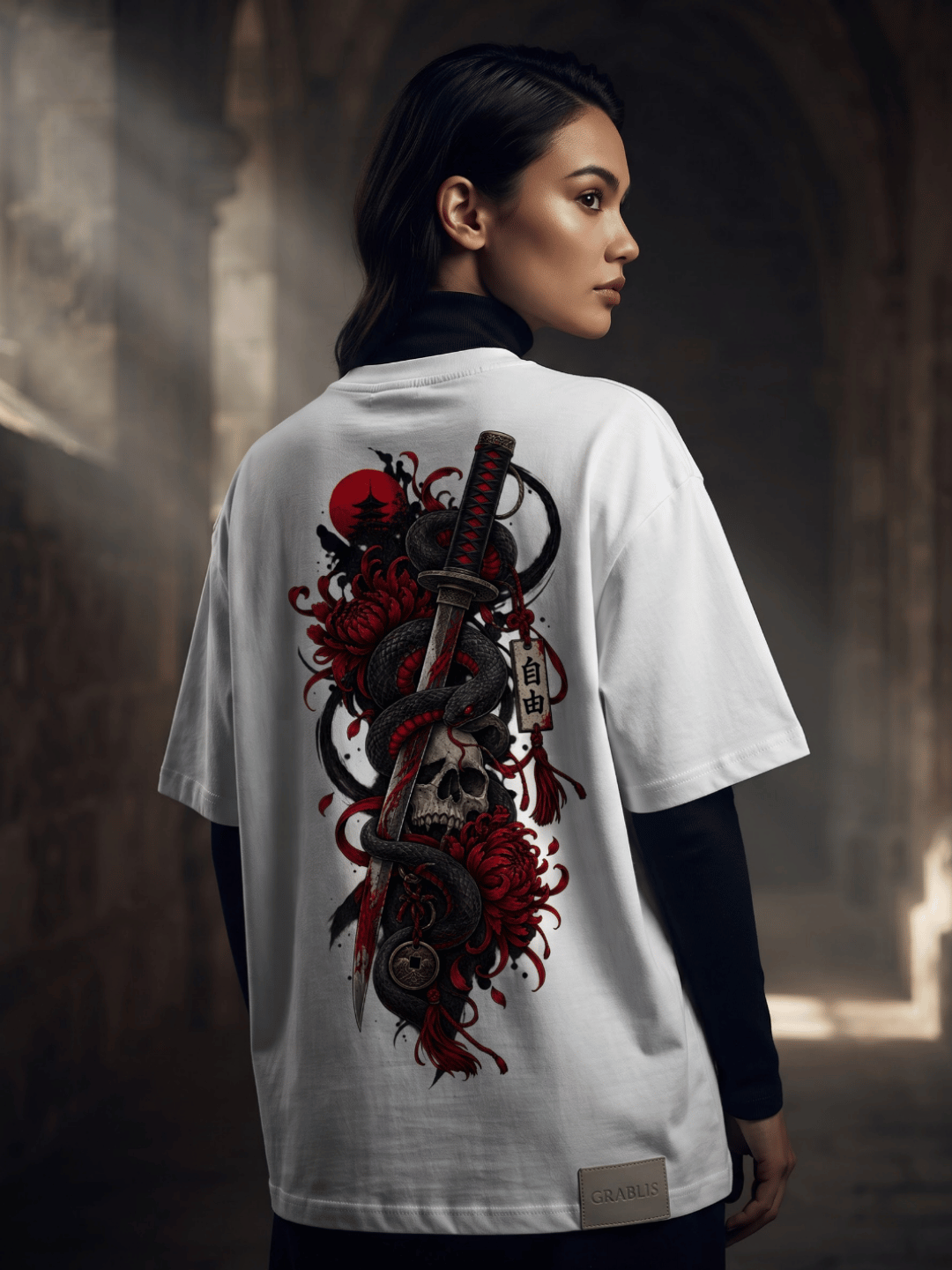 Freedom Snake Oversized T-Shirt