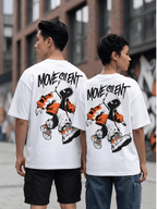 Move Silent Oversized Graphic T-Shirt