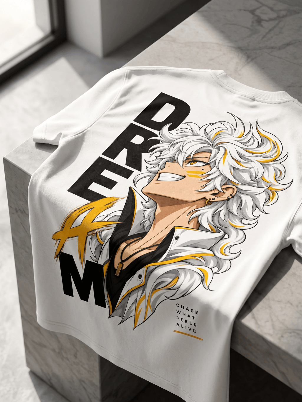 Chase Alive Anime Oversized T-Shirt
