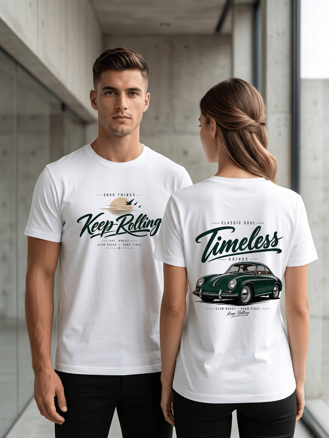 Timeless Drives Vintage Car T-Shirt