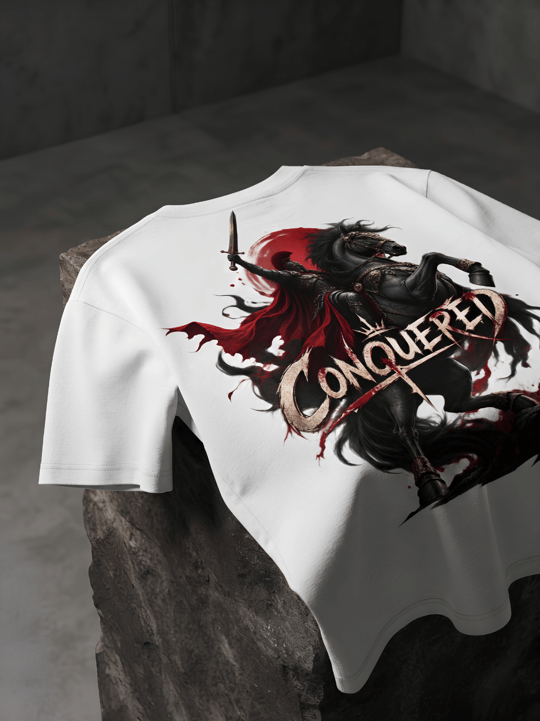 Conquered Warrior Oversized Graphic T-Shirt