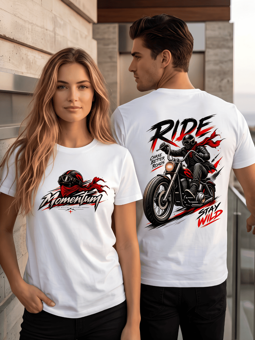Rider Streetwear T-Shirt – Stay Wild Bike Graphic