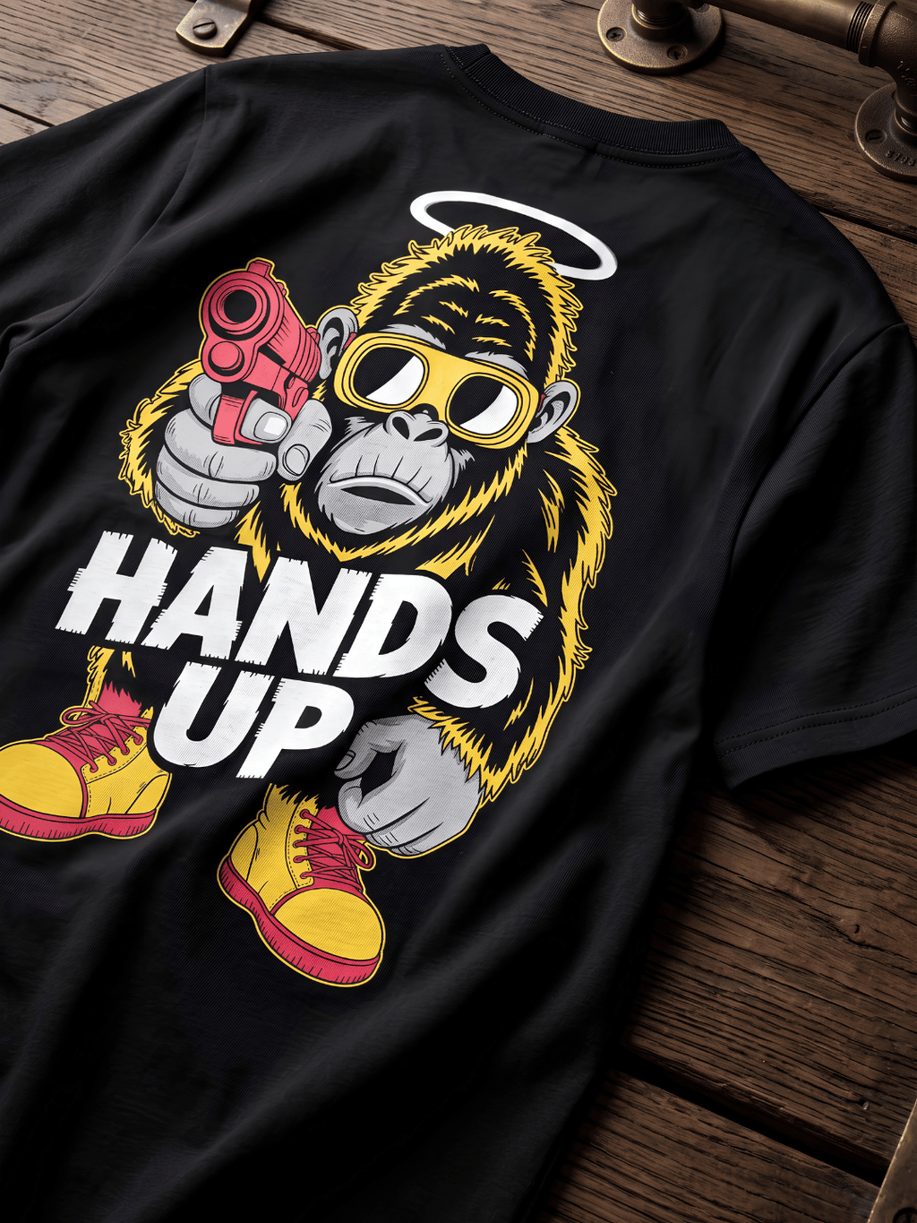 Hands Up Oversized Graphic T-Shirt