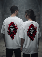 Hooded Skull Oversized T-Shirt