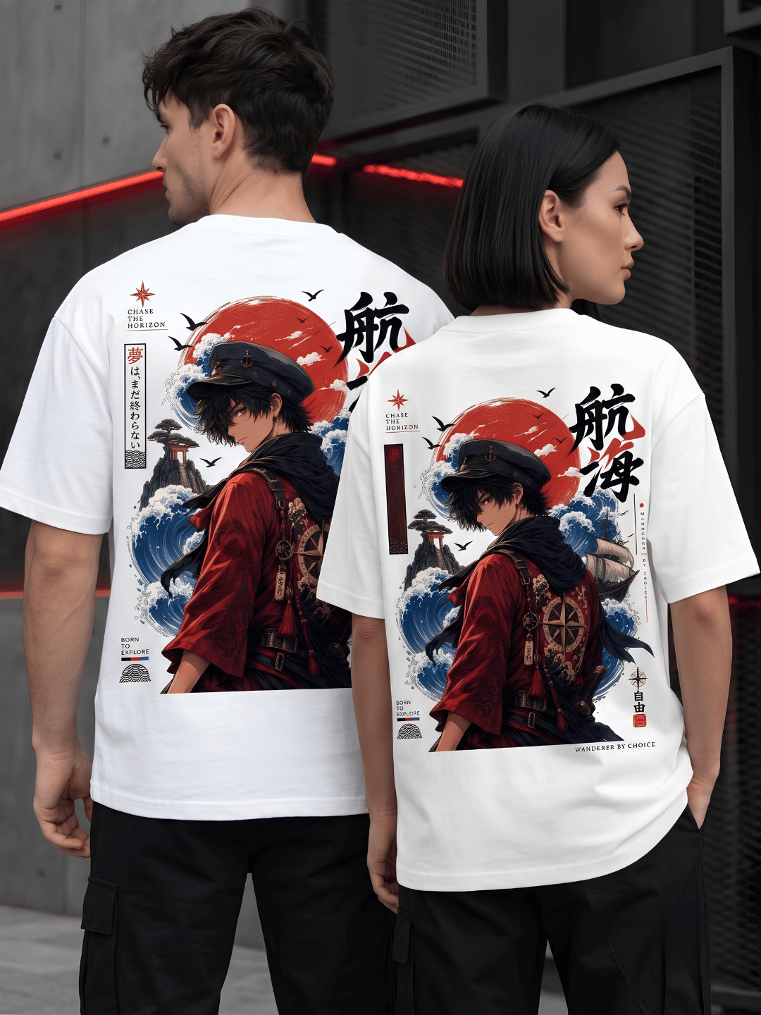Japanese Inspired Oversized Graphic T-Shirt