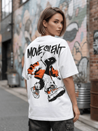 Move Silent Oversized Graphic T-Shirt