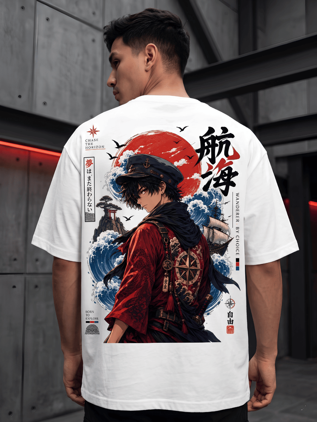 Japanese Inspired Oversized Graphic T-Shirt