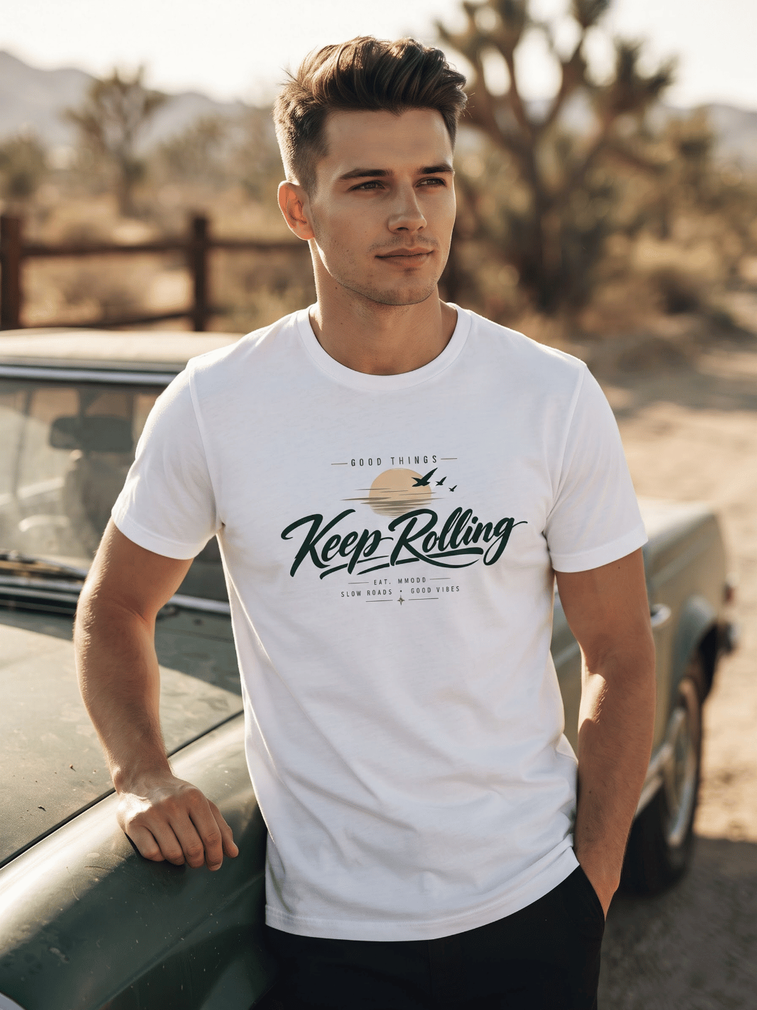 Timeless Drives Vintage Car T-Shirt