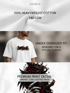 Dark Playing Cards Oversized T-Shirt