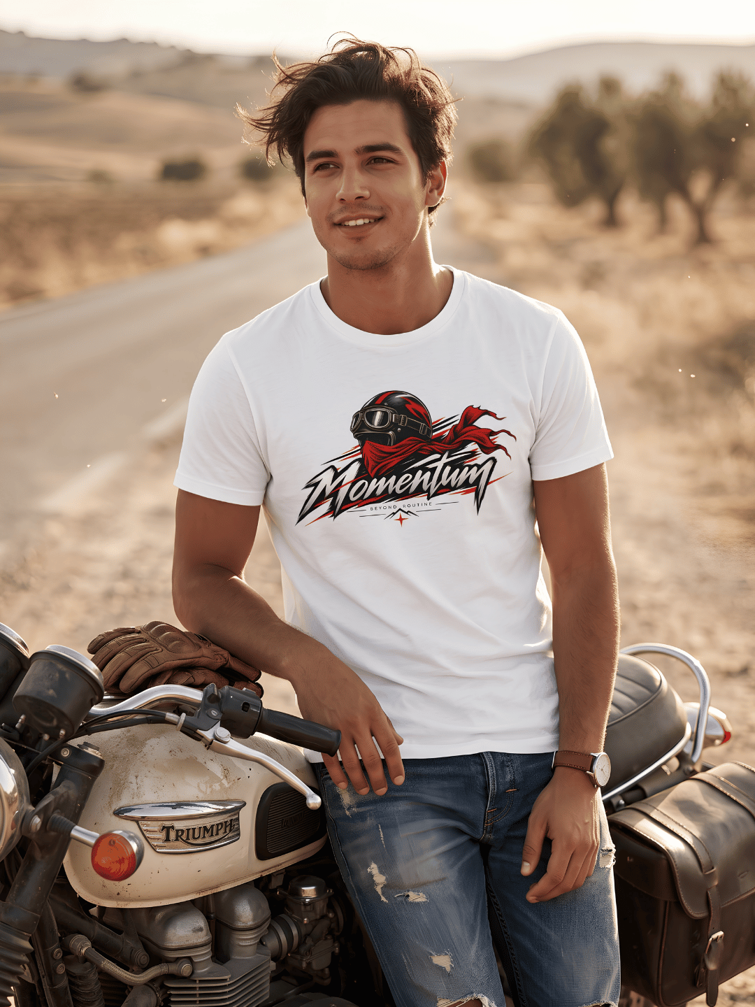 Rider Streetwear T-Shirt – Stay Wild Bike Graphic