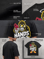 Hands Up Oversized Graphic T-Shirt