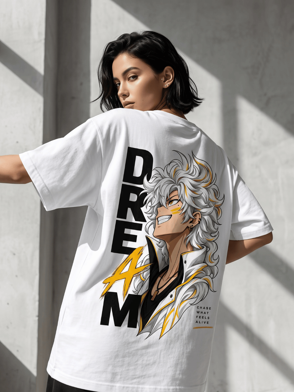 Chase Alive Anime Oversized T-Shirt