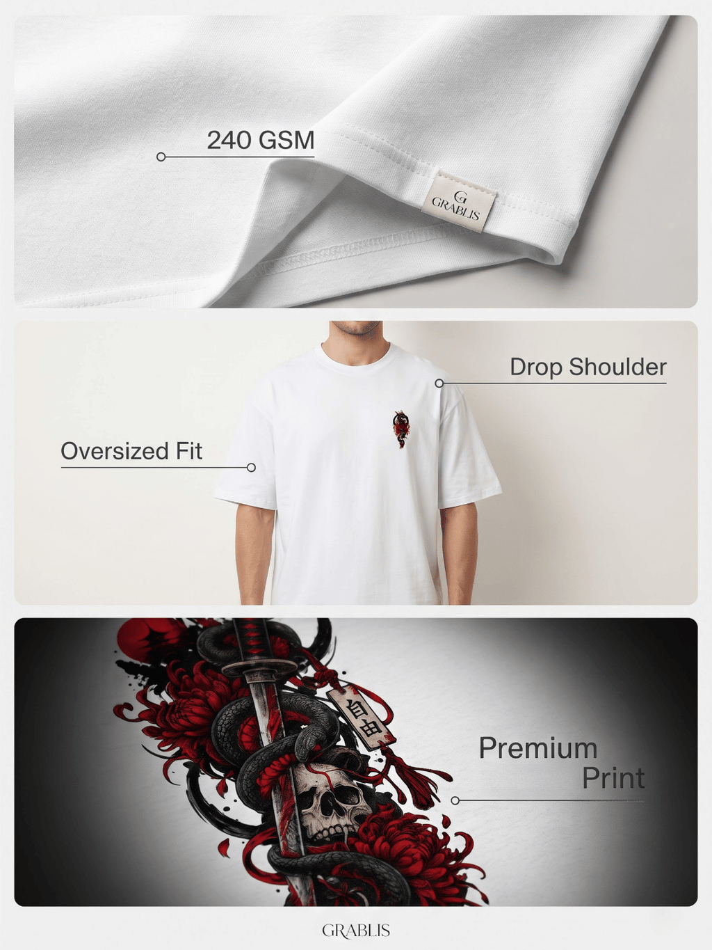 Freedom Snake Oversized T-Shirt