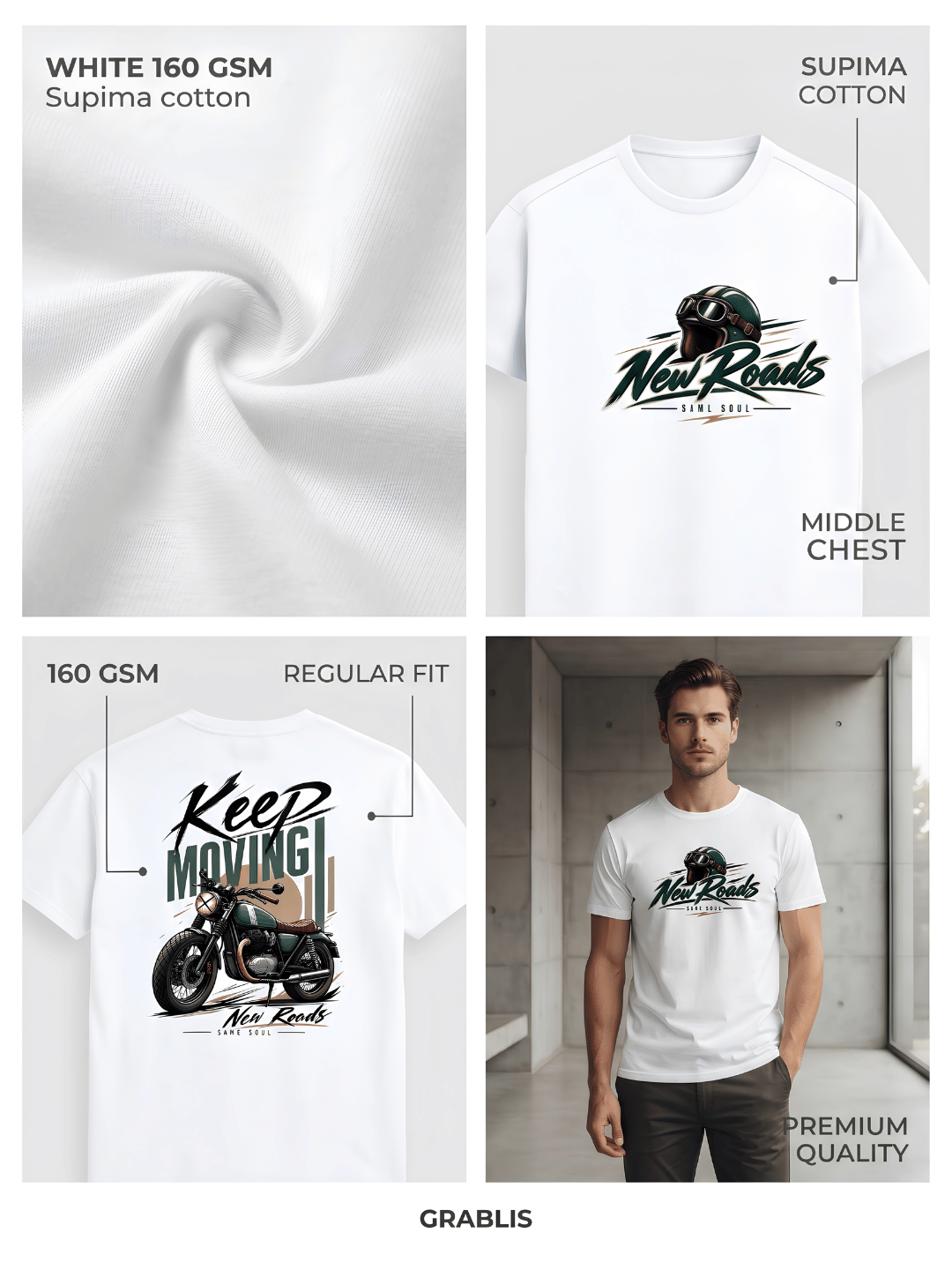 New Roads Motorcycle T-Shirt