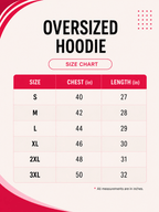 Neon Wolf Graphic Oversized Hoodie – White